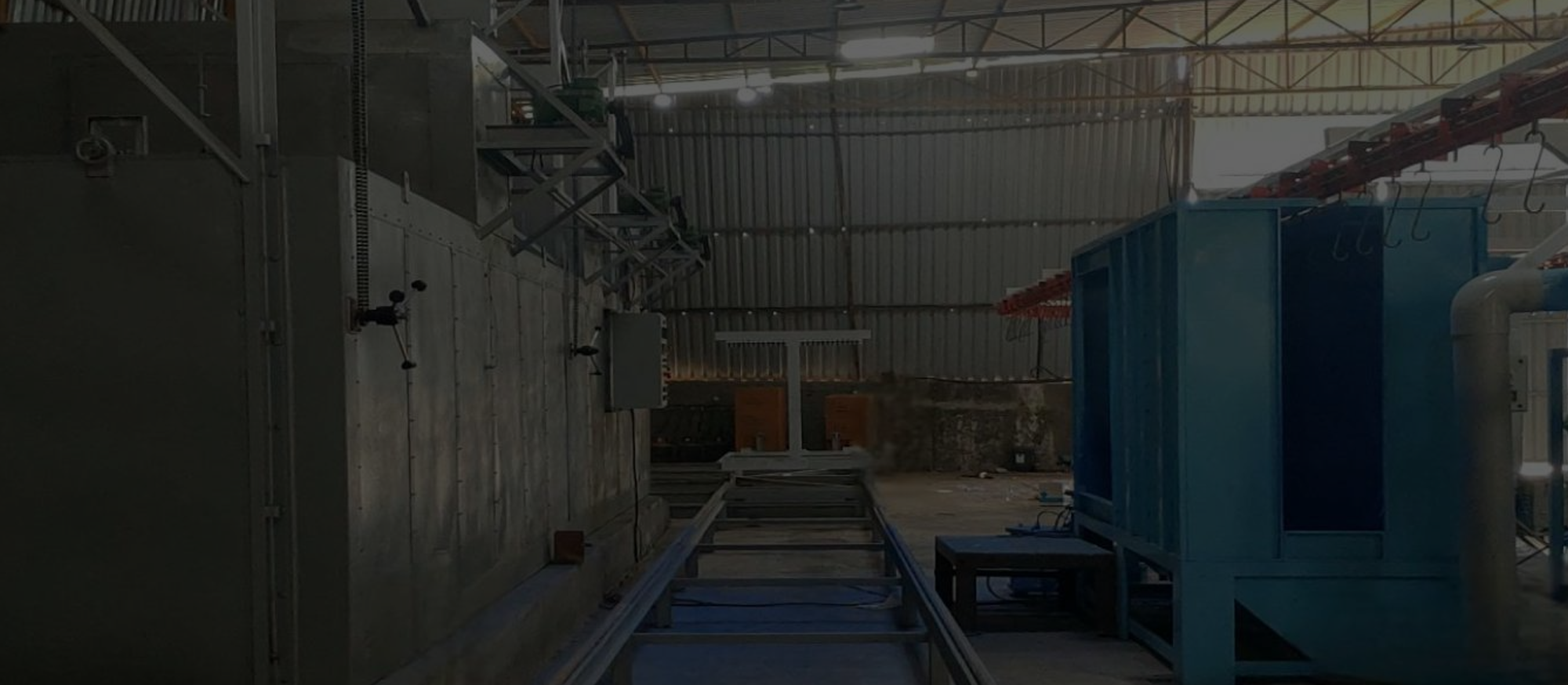 Semi Conveyorised Powder Coating Plant