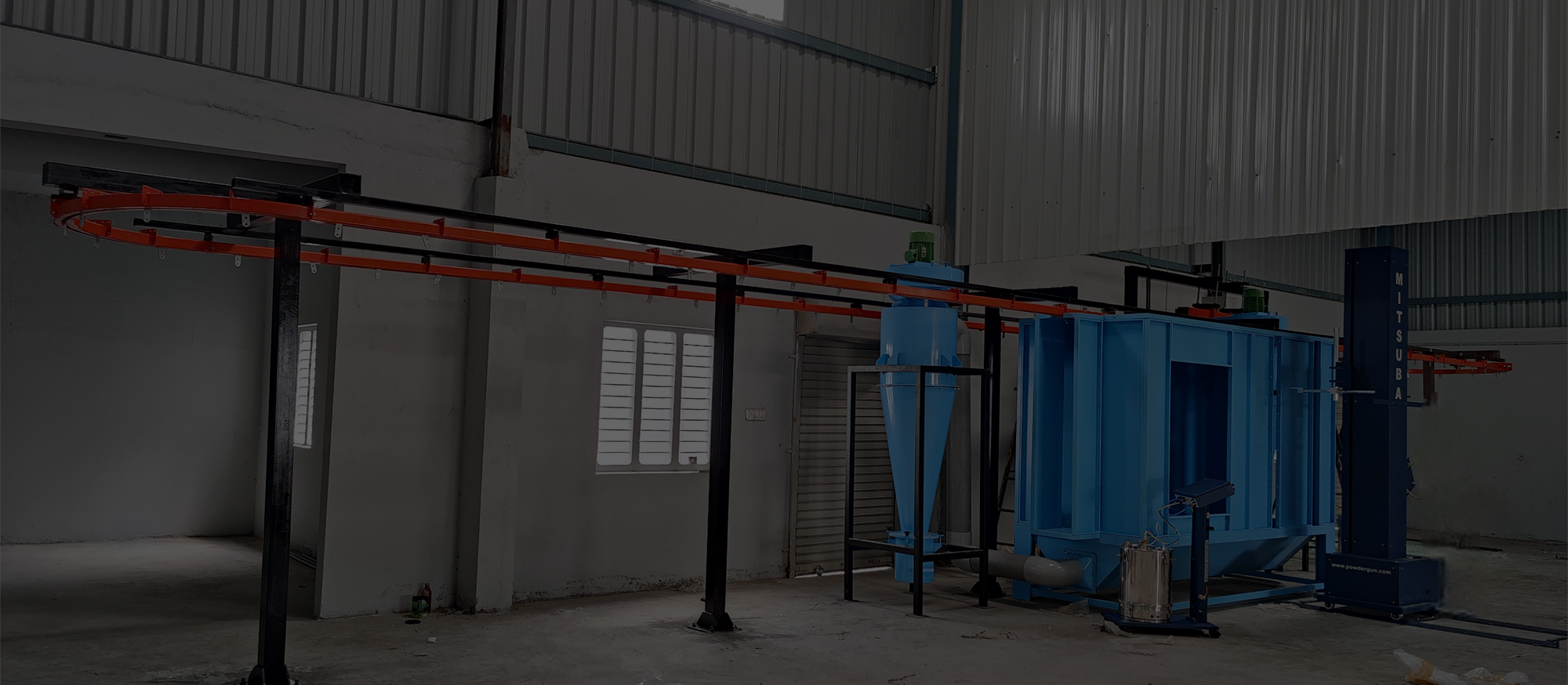 Auto Conveyorised Powder Coating Booth